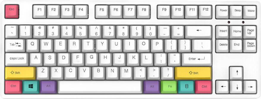 Greenzech 87 Keys Mechanical Programming Gaming Keyboard