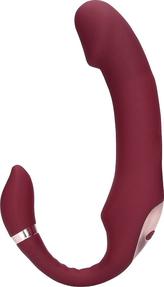 Bendable Vibrating Strapless Strap-On