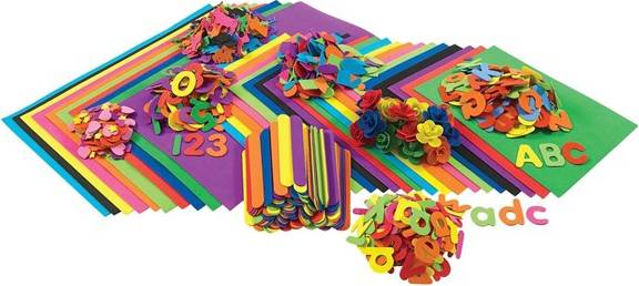 Colorations Classroom Foam Craft Set 914pcs