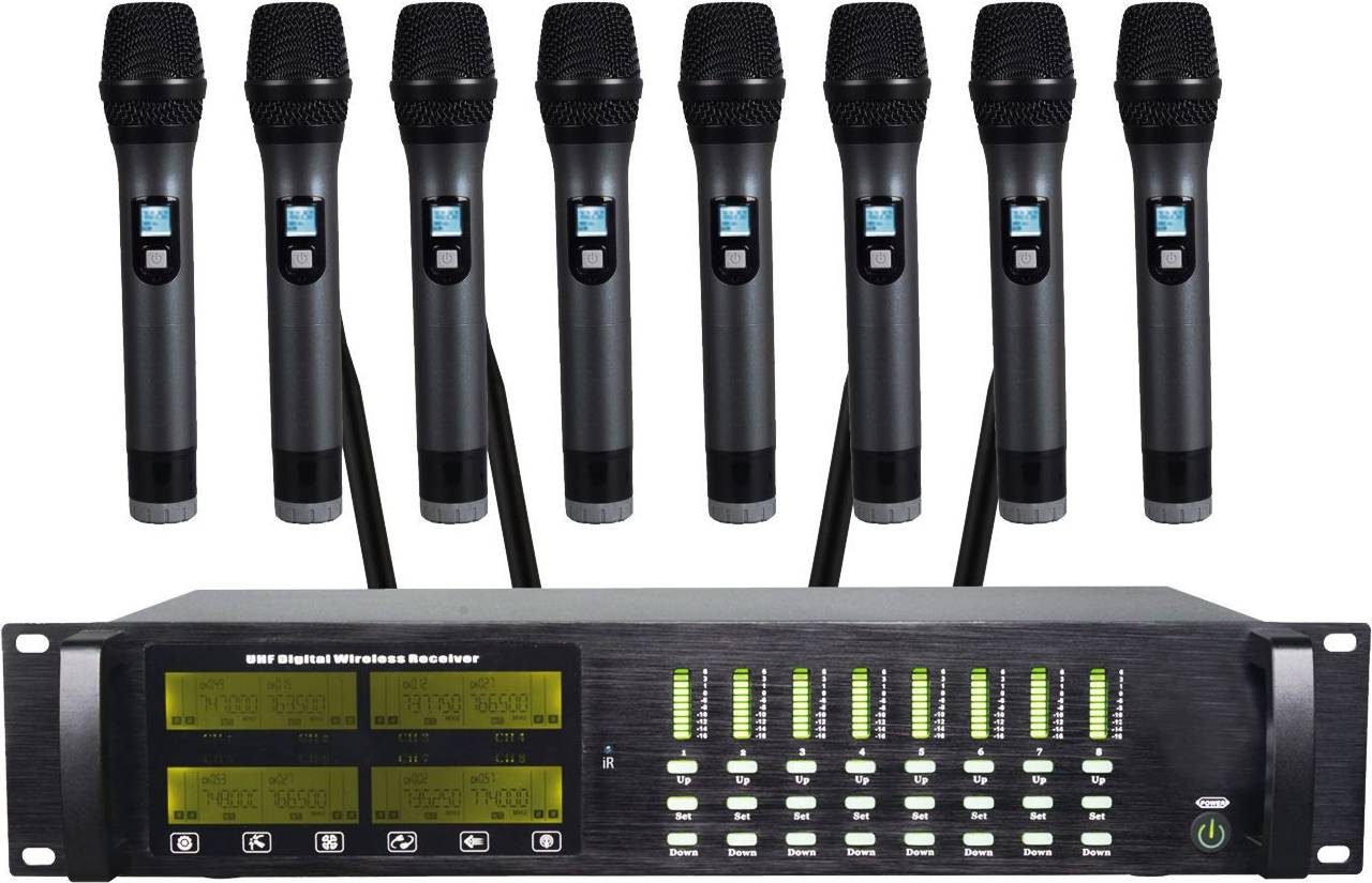 Pro Wireless Microphone 8 Channels