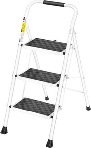 3 step ladder HBTower 3 Step Ladder Folding Step Stool