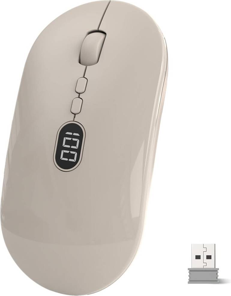 Ivory Wireless Computer Mouse 1600 DPI