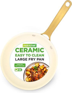 NutriChef 12-Inch Professional Ceramic Frying Pan