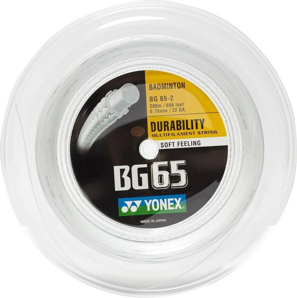 Badminton racket Yonex BG 65 Badminton Racket String 200 m