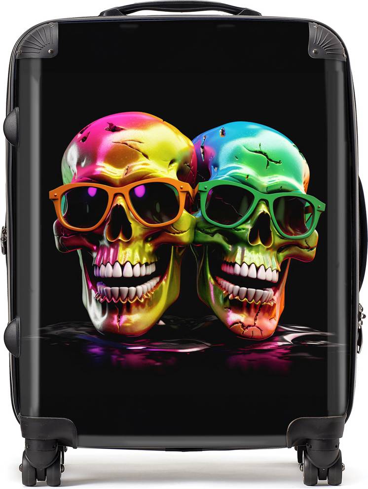 Warren Reed Large Happy Skeletons In Sunglasses Multi