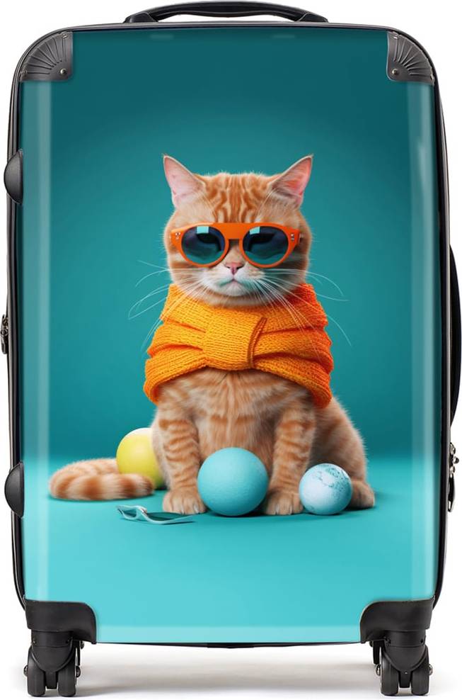 Warren Reed Medium Cat In Glasses with Balls
