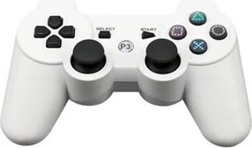 White Wireless Bluetooth Controller For PS3