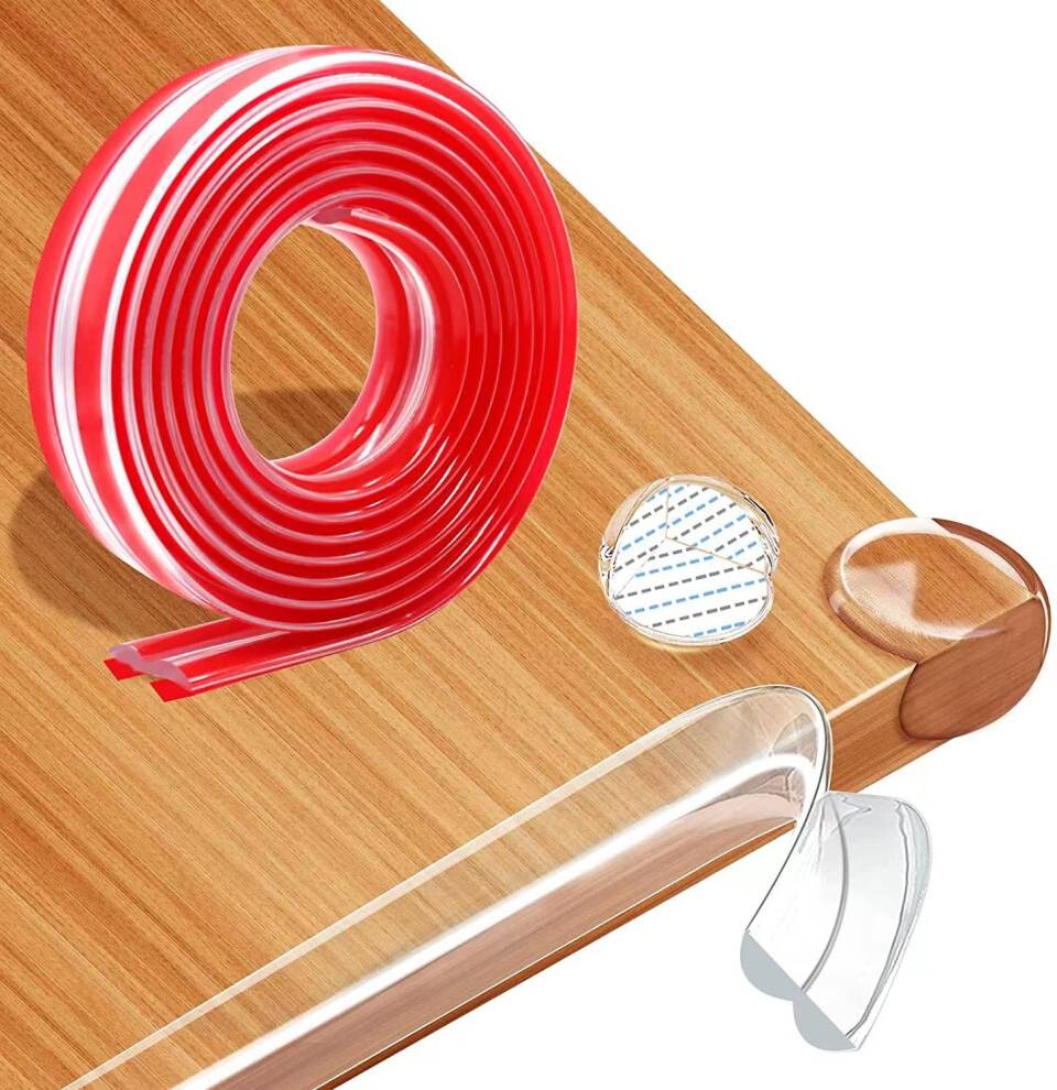 Edge Protector Strip 3m Clear PVC Adhesive Table Protector