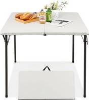 Folding Camping Table Outdoor Dining Table With Rustproof Steel Frame One Size