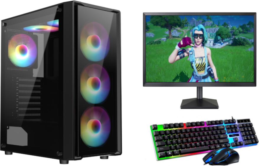FCS Gaming PC Bundle With Core i5-4570 Processor 19" Screen