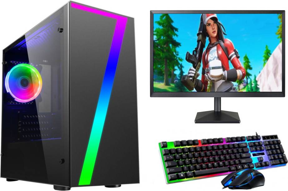 FCS Gaming PC Bundle With Quad Core i5 Processor 19" Screen