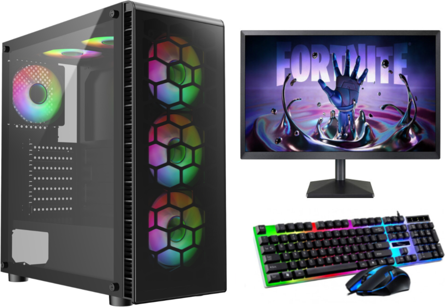 FCS Gaming PC Bundle With Intel Core i5-4570 Processor 19" Screen
