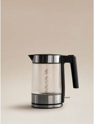 George Home Ribbed Glass Fast Boil Kettle 1.7L