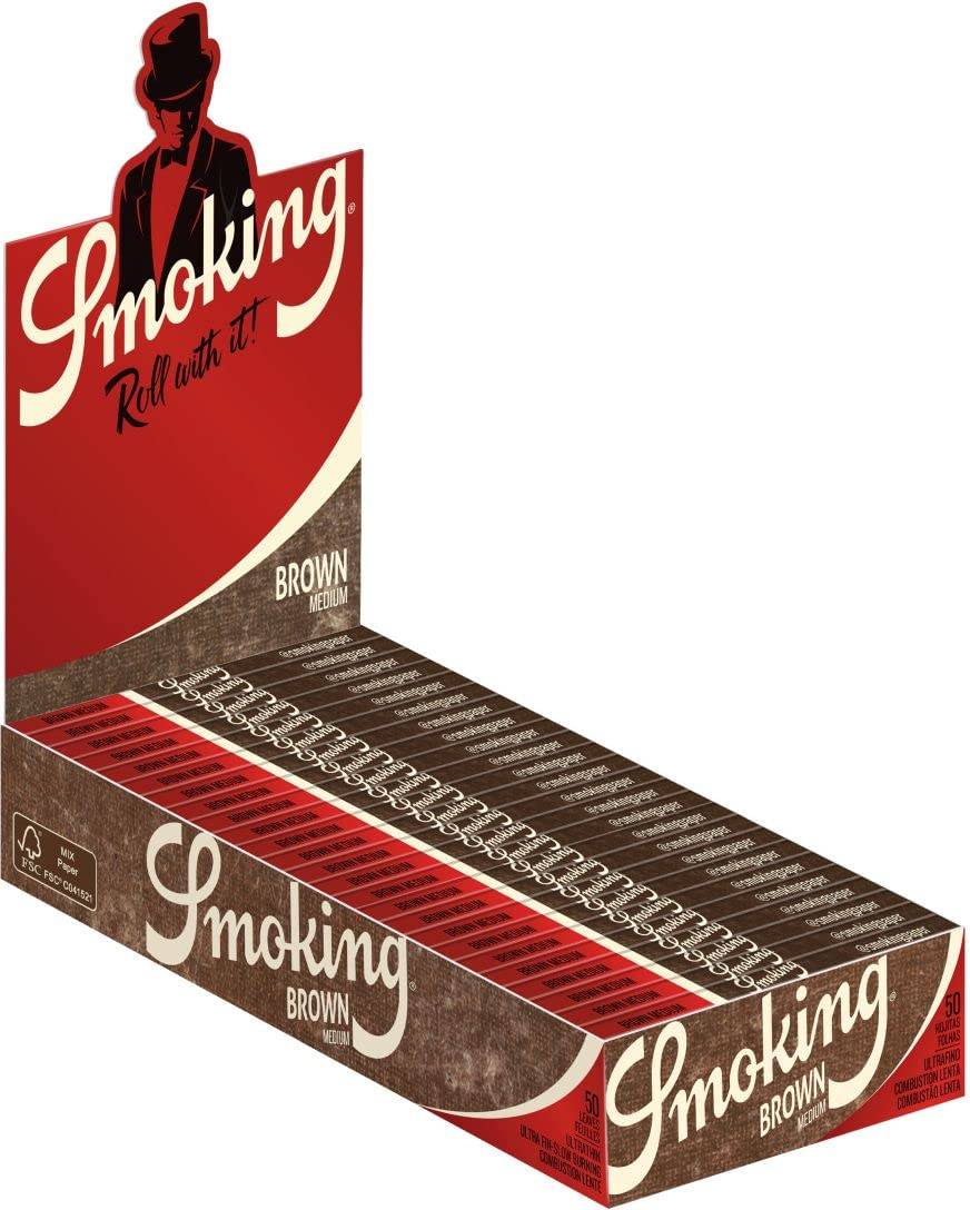 Smoking Brown Rullpapper 3.5 cm 25 Paket