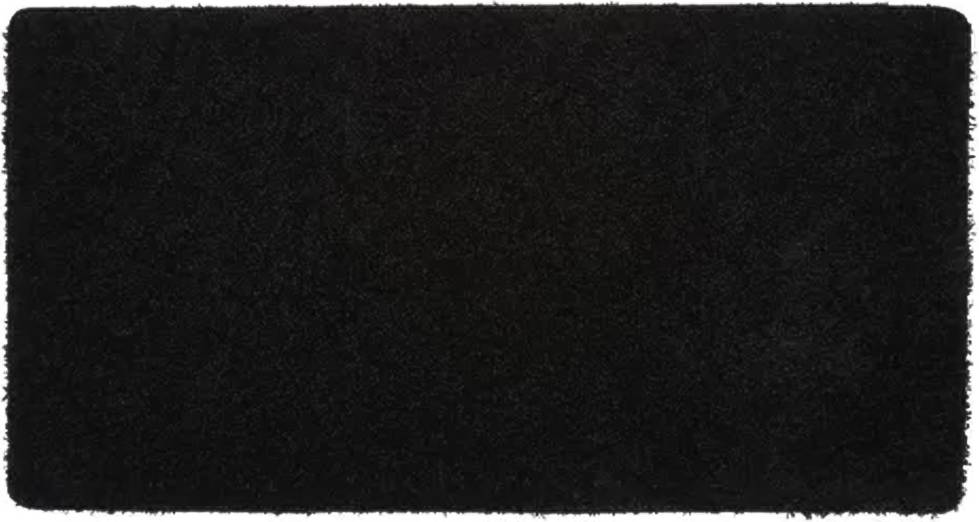 THE RUGS Rug 67 x 150 x 2 cm Black