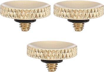 Uxcell Camera Shutter Button 3pcs Knurled Matte Golden