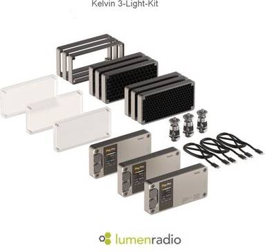 Kelvin Play Pro 3-Light Kit RGBACL LED Camera