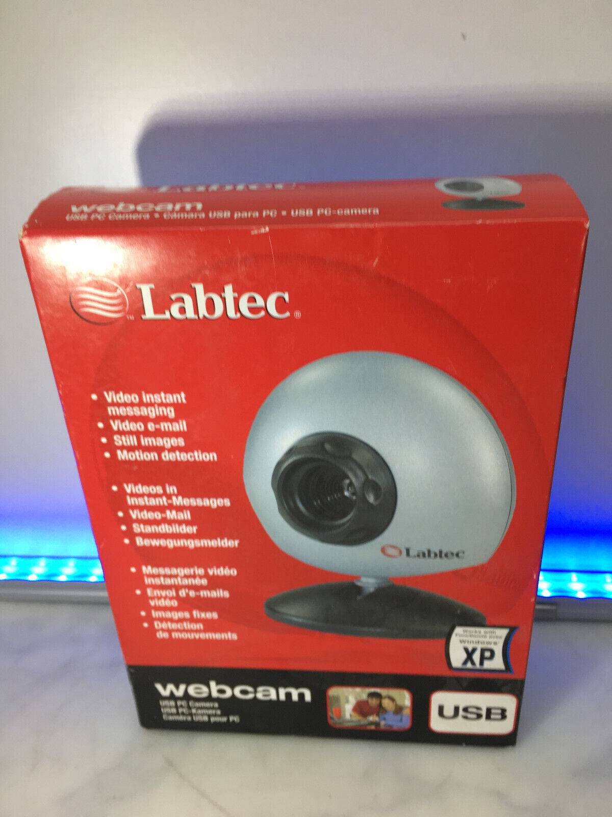 LabTec Rount Black & Silver USB PC Computer Webcam 226