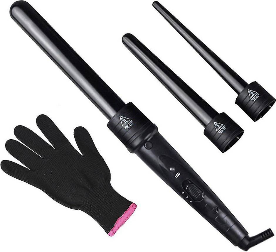 Curling Iron Set 3 In 1 Interchangeable Ceramic Barrels