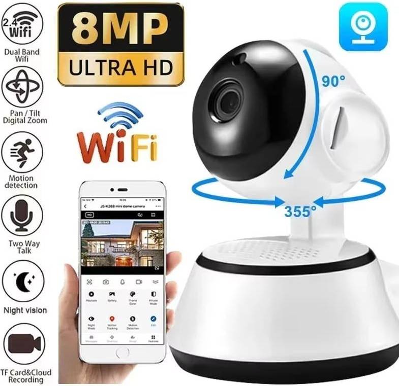 8MP IP Wifi Camera Full Color Night Vision