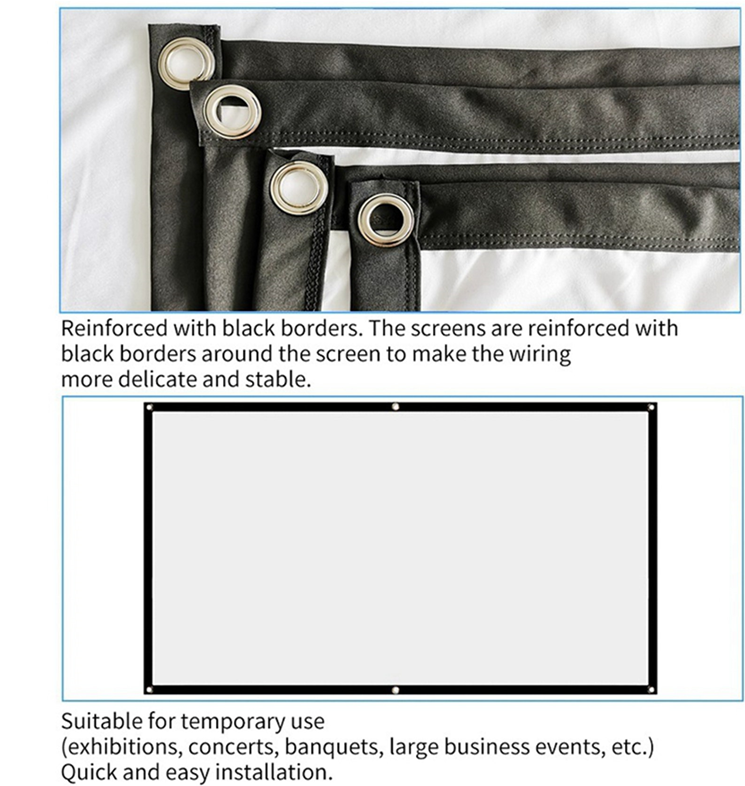 SEM Projector Screen Foldable Anti-Crease 120 Inch
