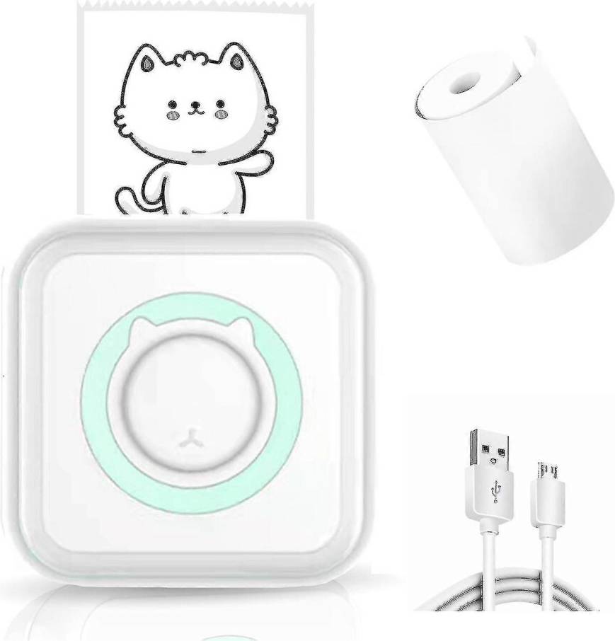 Kikidex Mini Pocket Sticker Printer Bluetooth Wireless