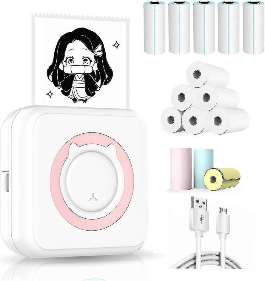 Kikidex Mini Pocket Sticker Printer Bluetooth Wireless