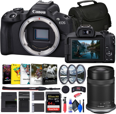 Camera canon eos r50 Canon EOS R50 Mirrorless Camera 5811C002