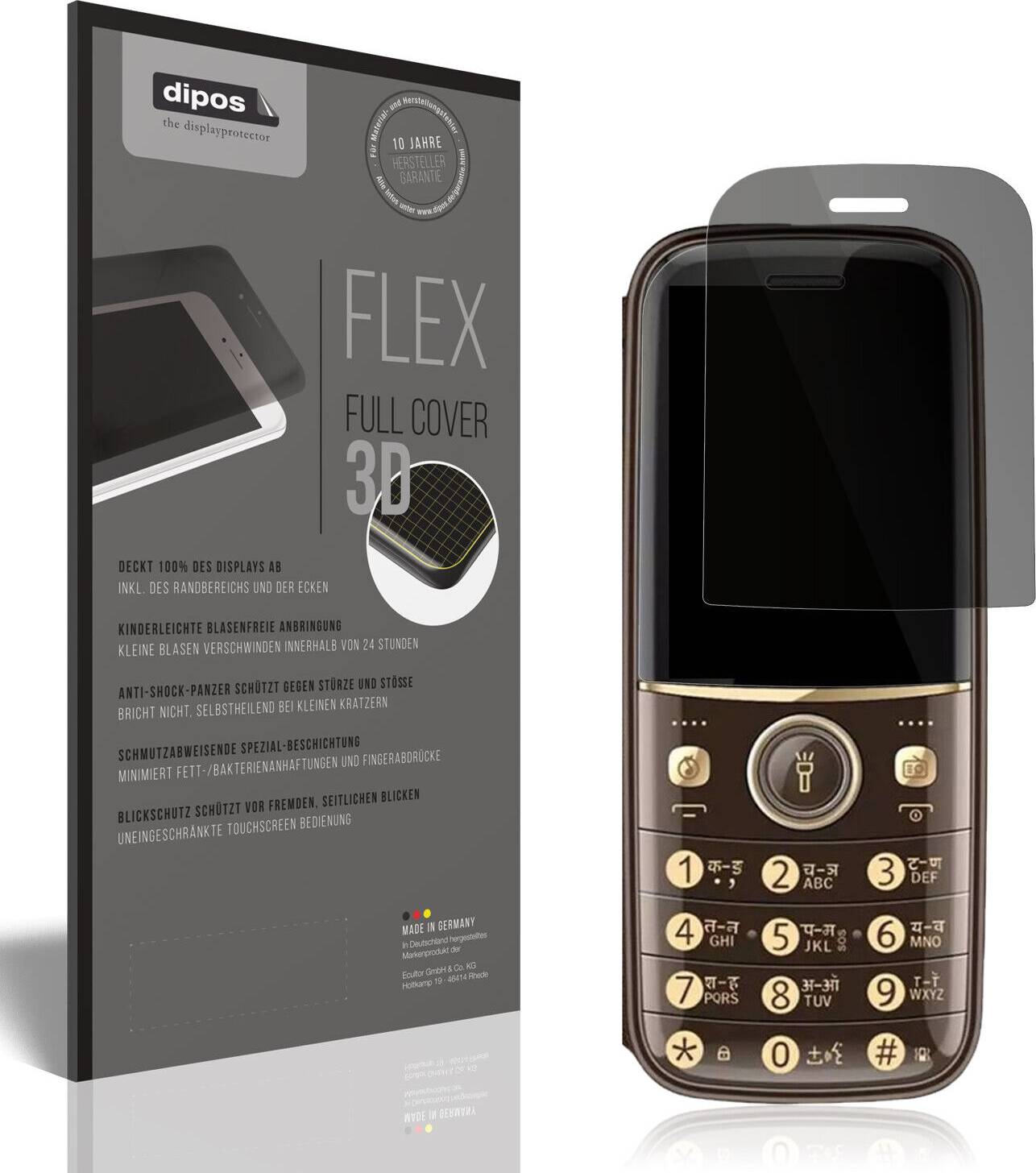 Dipos Full Cover Privacy Film for Cellecor R3+ Screen Protector