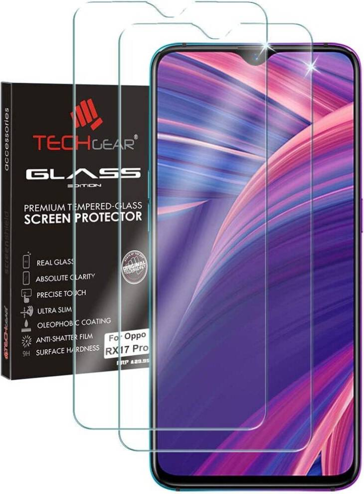 TechGear Glass Edition Screen Protectors for Oppo RX17 Pro 2 Pack