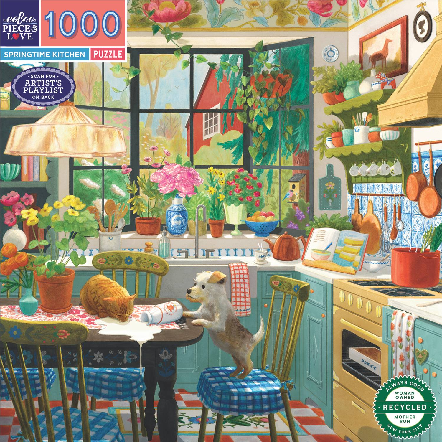 Puzzle 1000 Pieces Springtime Kitchen