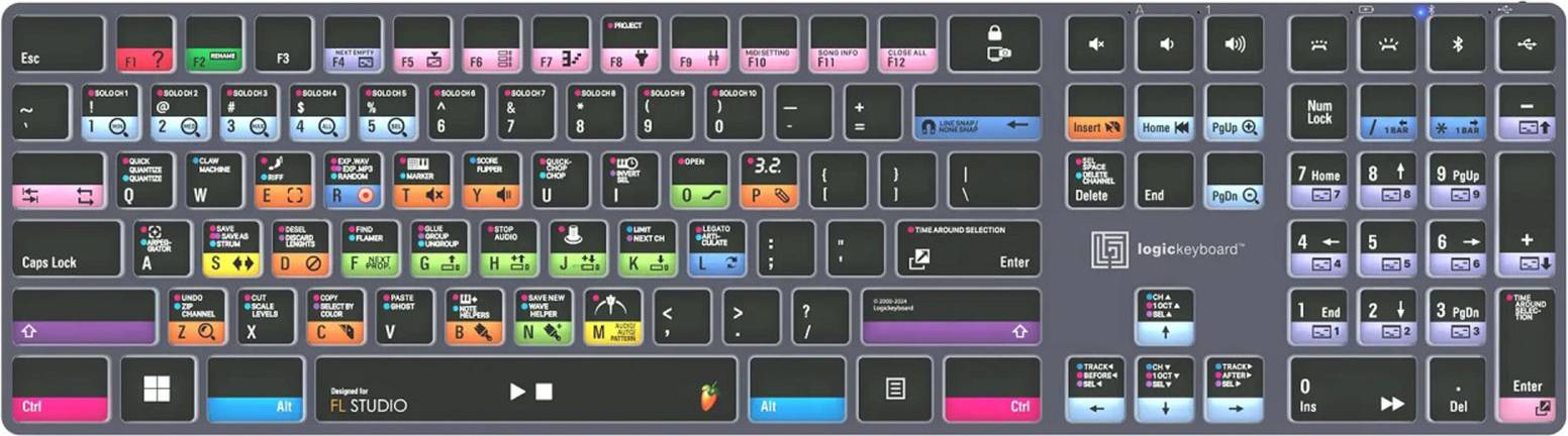 LogicKeyboard FL Studio Titan Wireless Backlit Keyboard