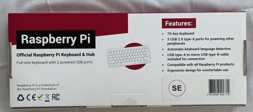Raspberry Pi Keyboard Black Grey