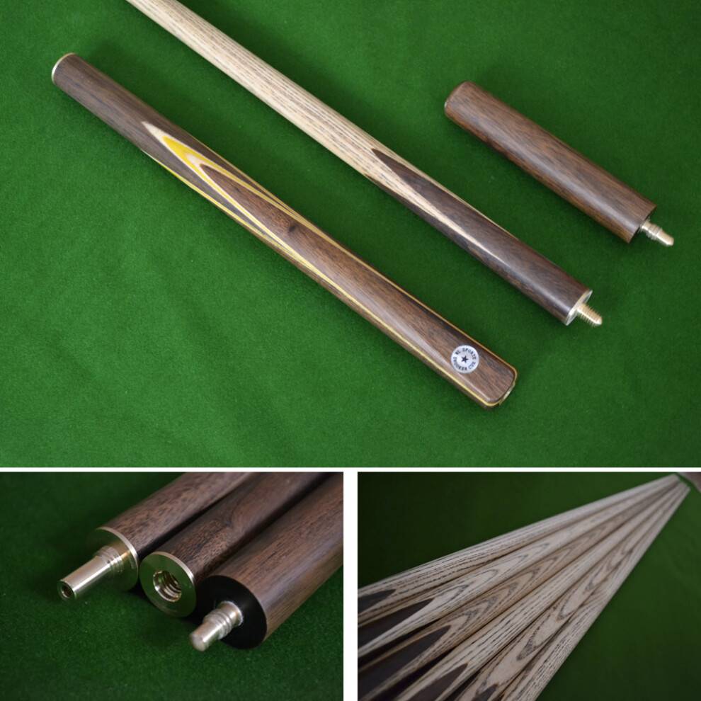 57 Inch Handmade Hand Spliced Snooker Cue