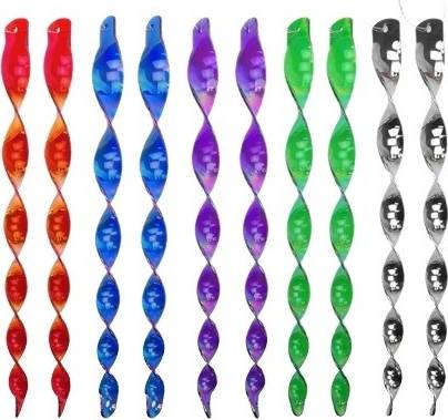 Bird Repellent Reflective Scare Rods 10-pack 30 cm