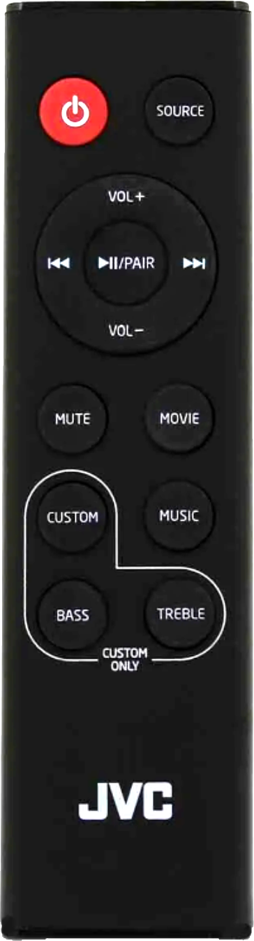 JVC TH-D258B Soundbar Remote Control