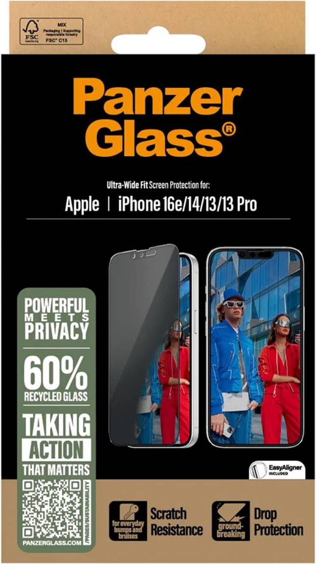 PanzerGlass Ultra Wide Fit Privacy Screen Protector
