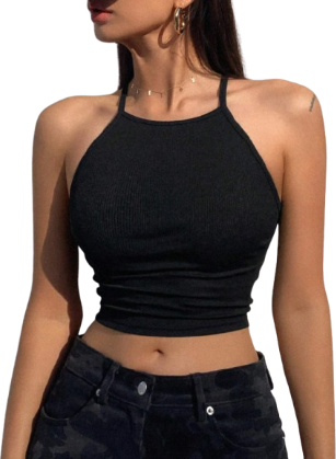 Shein Solid Color Halter Top
