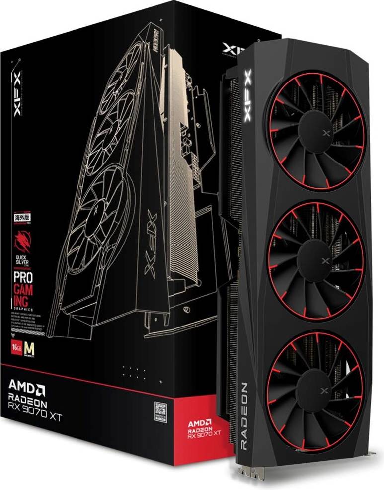 XFX Quicksilver AMD Radeon RX 9070 XT Magnetic Air