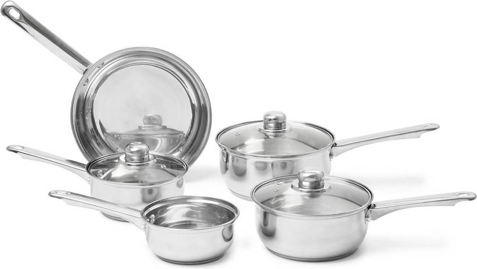 Sabichi Essential Cookware Set 5 pcs - Silver