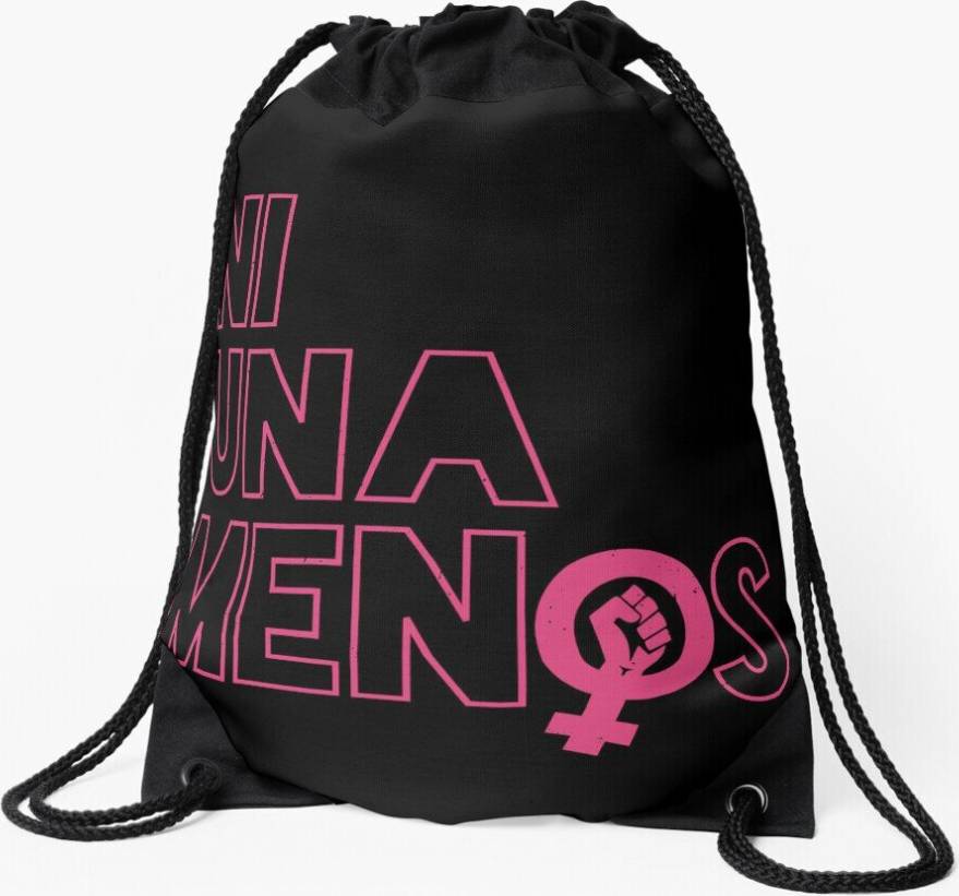 Famgem Drawstring Bag Not One Less - Girl Power Sport Gym Shoe Backpack