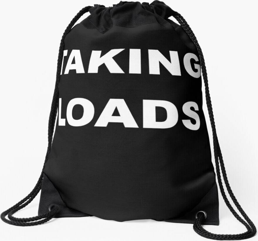 Famgem Drawstring Bag Let's Take Some Loads - Sport Gym Shoe Backpack