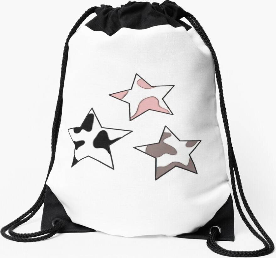 Famgem Drawstring Bag Cow Sport Gym Shoe Backpack