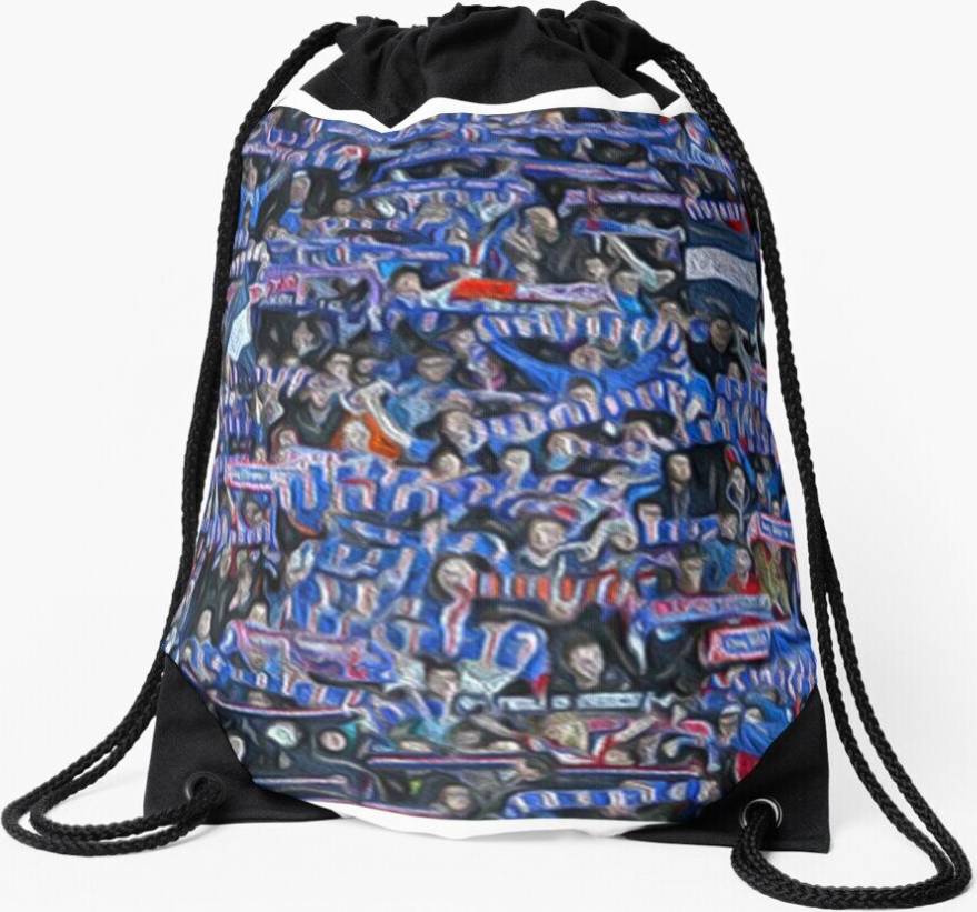 Famgem Drawstring Bag Rangers Fans Sport Gym Shoe Backpack