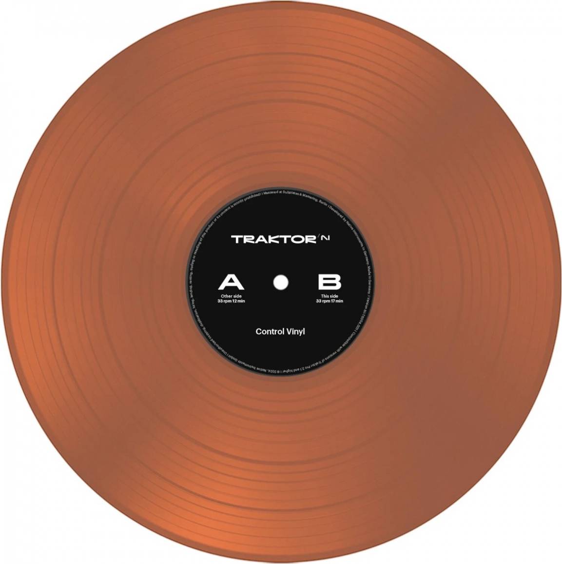 Native Instruments Traktor Control Vinyl Transparent Orange