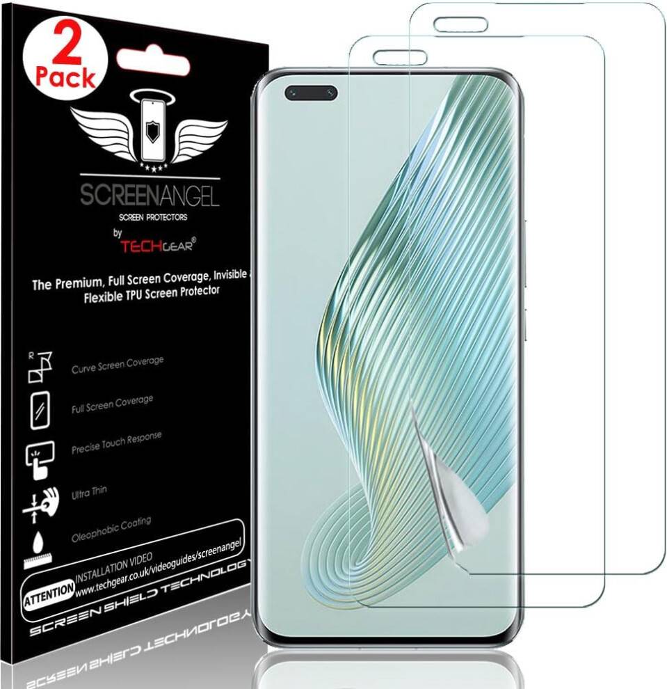 TechGear 2 Pack Screen Protector for Honor Magic 5 Pro 5G