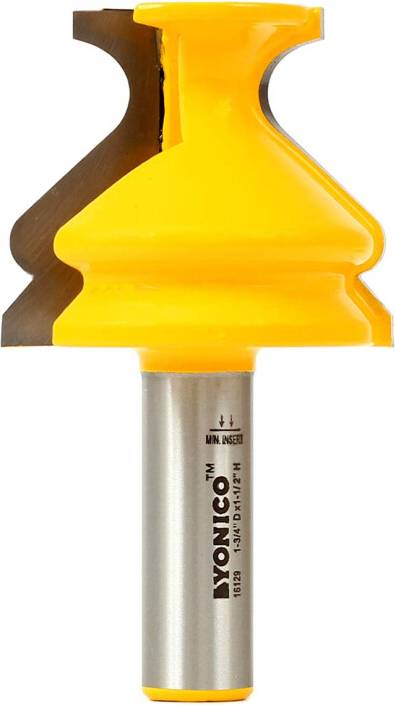 Yonico 16129 1-1/2-Inch Base Cap Molding Router Bit