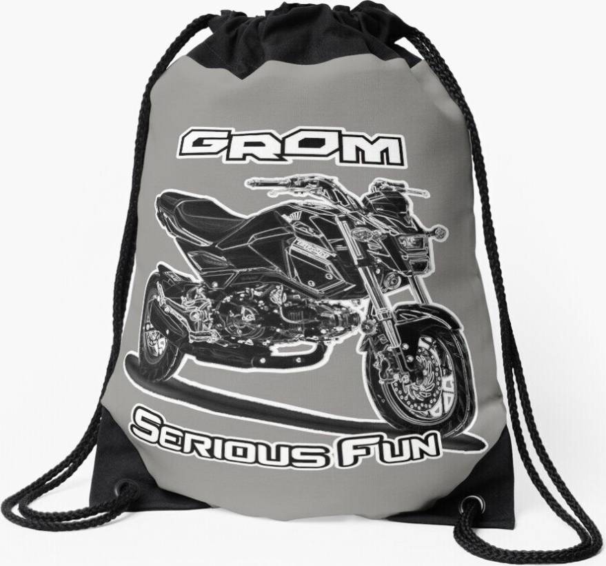 Famgem Drawstring Bag Grom Serious Fun - Custom Design