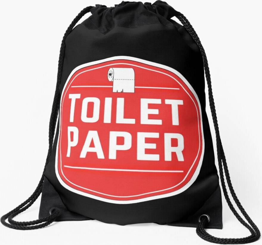 Famgem Drawstring Bag Toilet Paper - Red