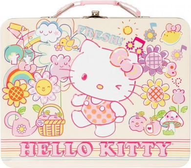 Hello Kitty Fresh Spring Day Tin Lunchbox Food Container